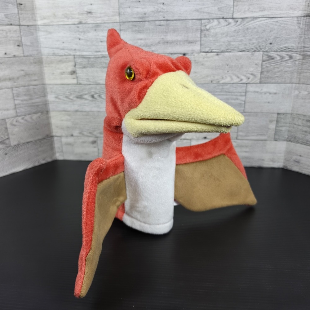Aurora Pterodactyl Dinosaur Plush Hand Puppet Winged Dinosaur Soft Toy Play 10"
